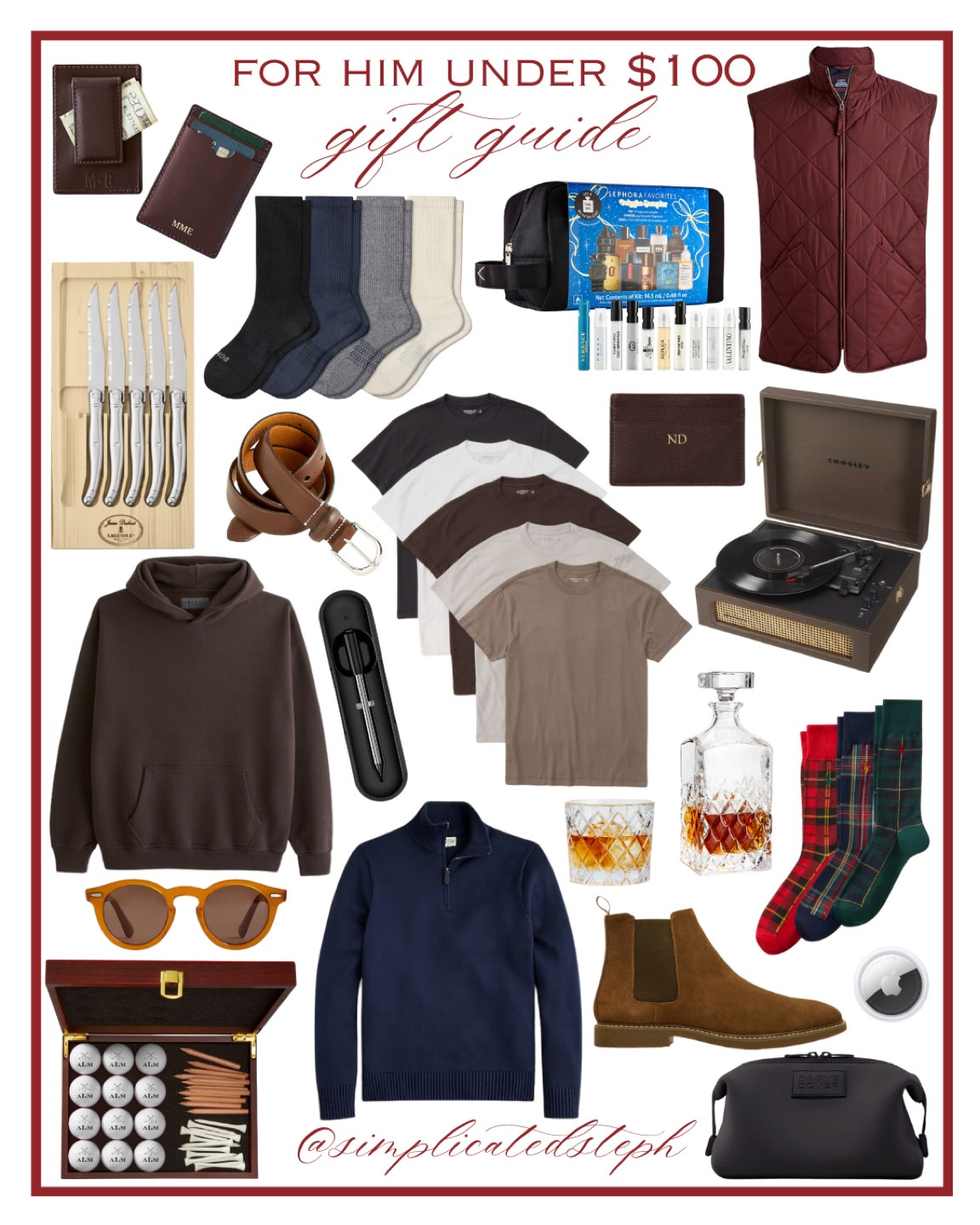 Gifts for him under $100
Gifts for him 
Gifts for husband
Gifts for men
Gifts for men under $100
Gifts for dad 
Gift for boyfriend 
Gift guide for men under $100

#LTKGiftGuide #LTKCyberWeek #LTKHoliday