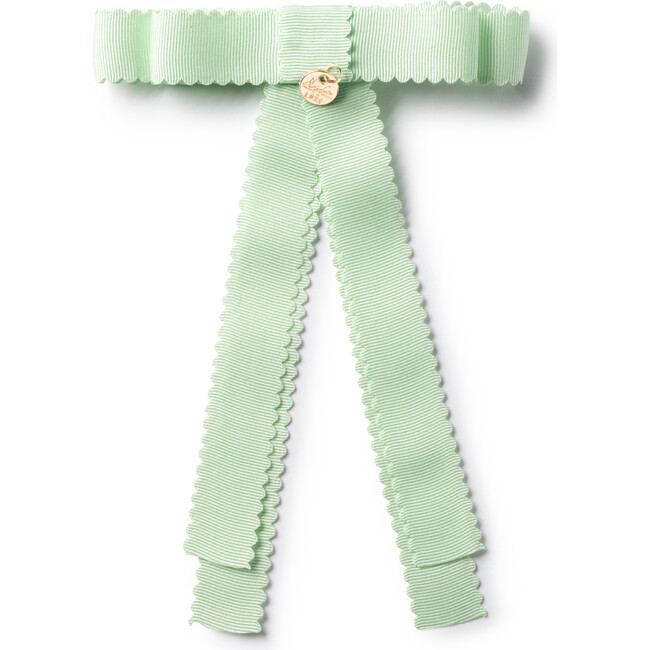 Ava Scalloped Long Tailed Clip, Mint | Maisonette