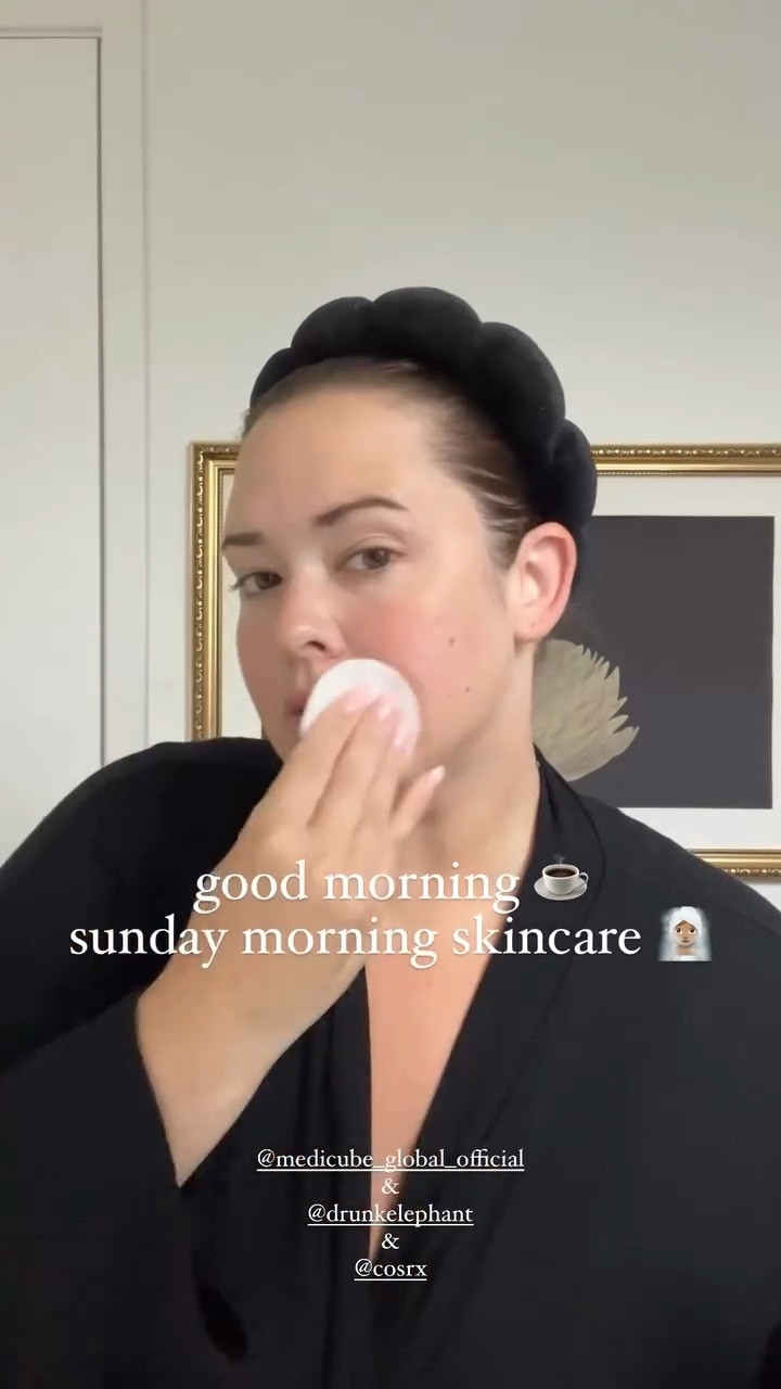 good morning ☕️ sunday morning skincare 🧖🏽‍♀️ @medicube_global_official 
&  @drunkelephant & @cosrx

Skincare, skin, beauty 

#LTKBeauty