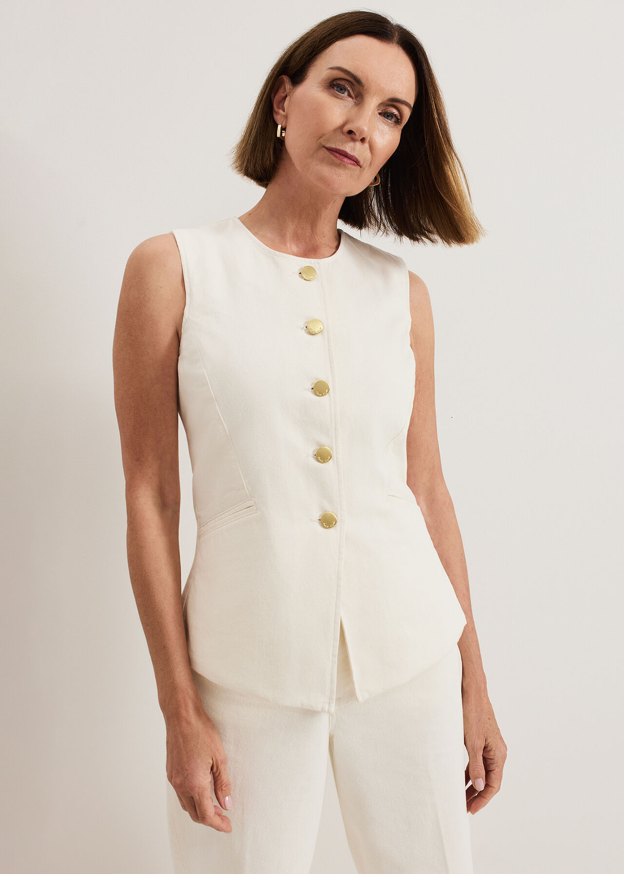 Sophia Denim Waistcoat | Phase Eight UK | | Phase Eight (UK)