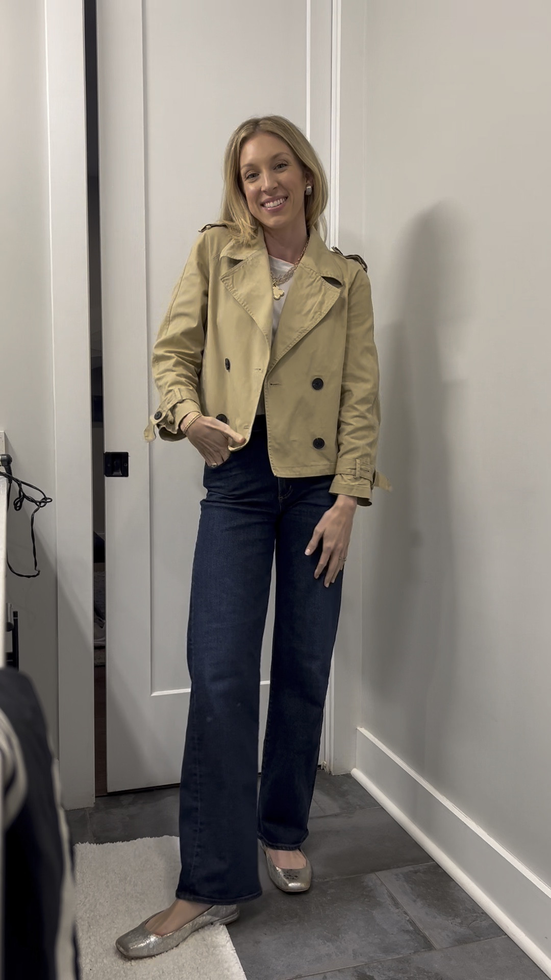 Casual but elevated weekend look! I worked on styling this cropped trench two ways. Which do you like better? 

#LTKStyleTip #LTKWatchNow