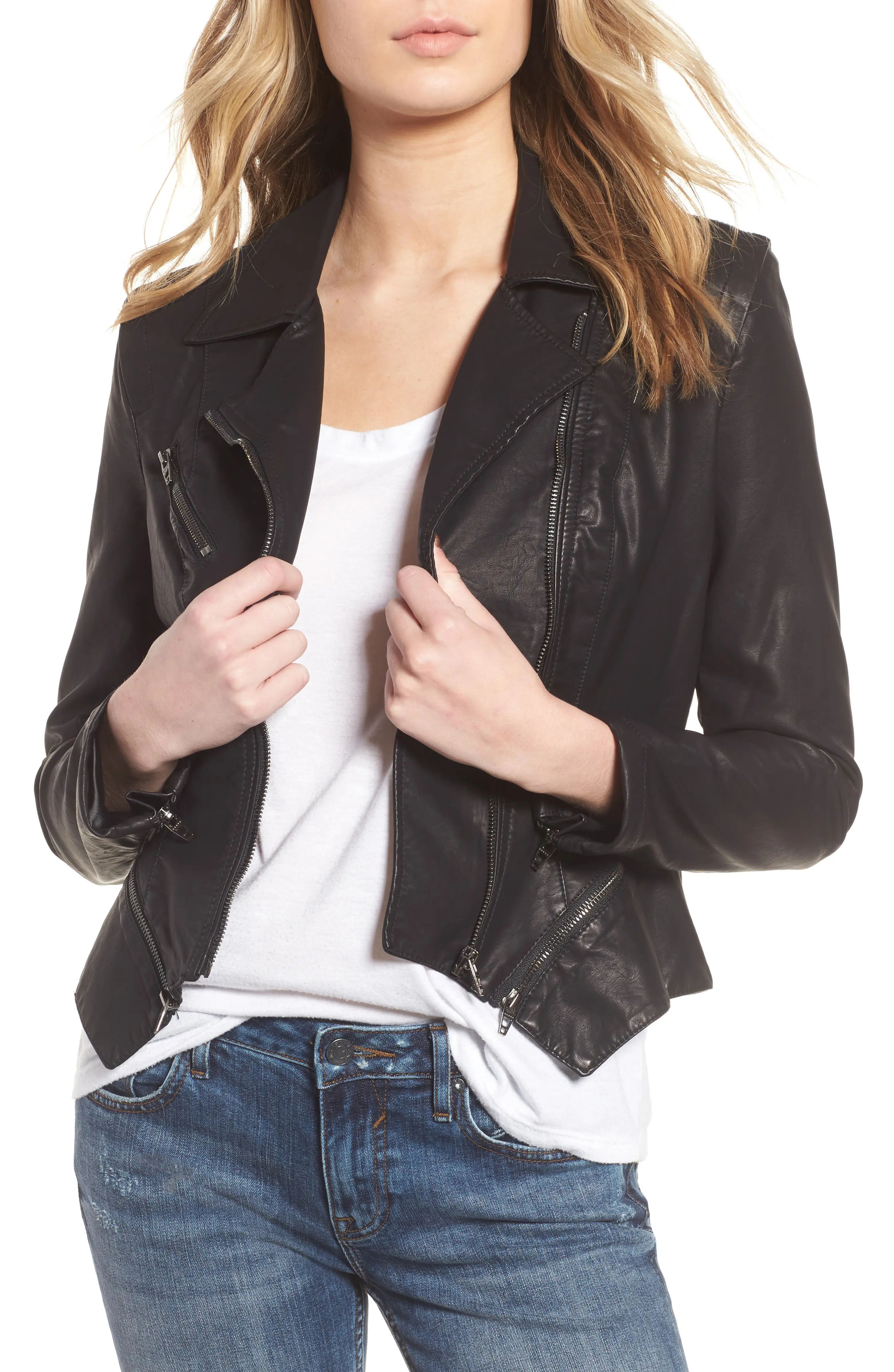 Faux Leather Moto Jacket | Nordstrom