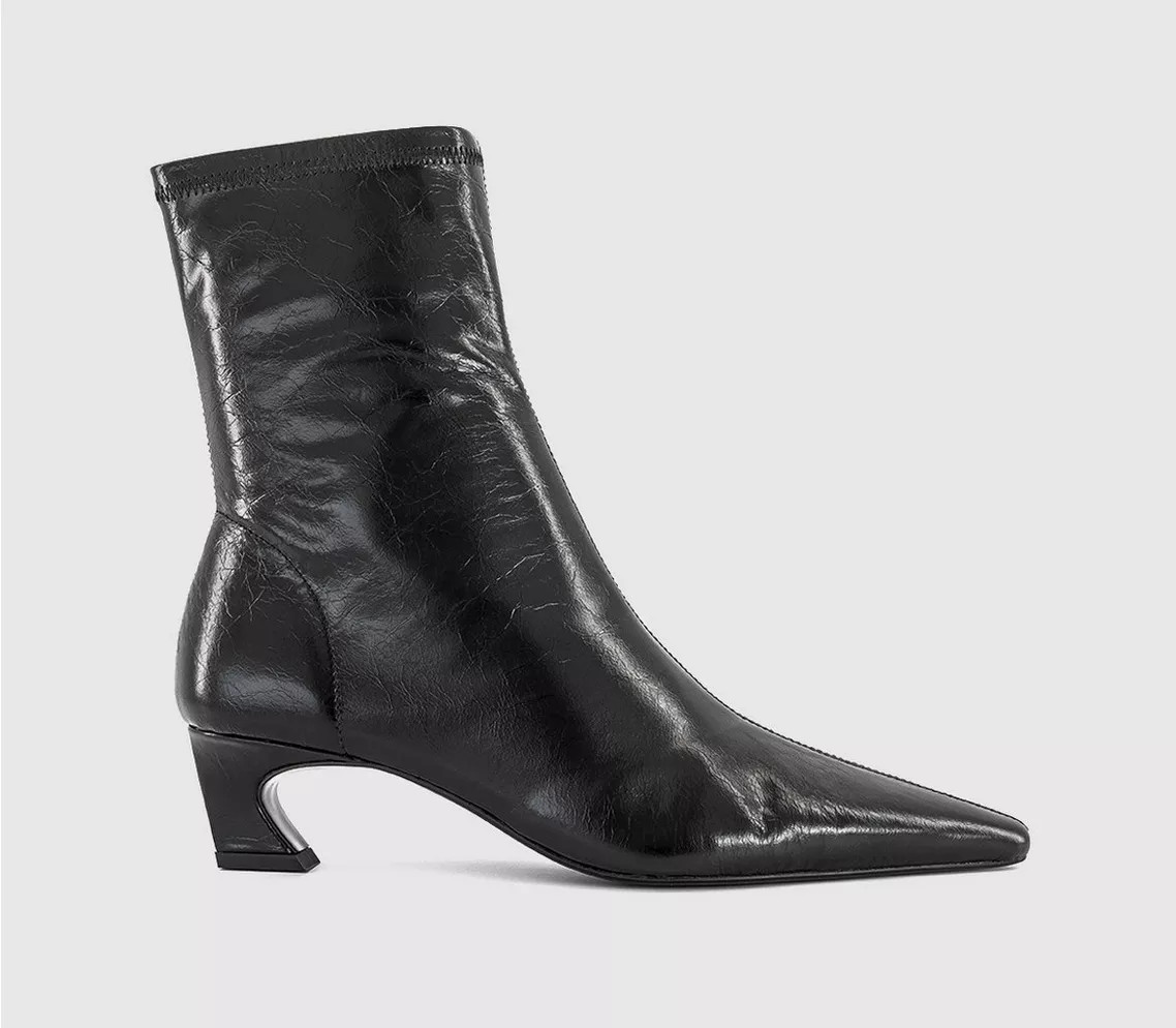 Black Crinkle | Office Shoes (UK)