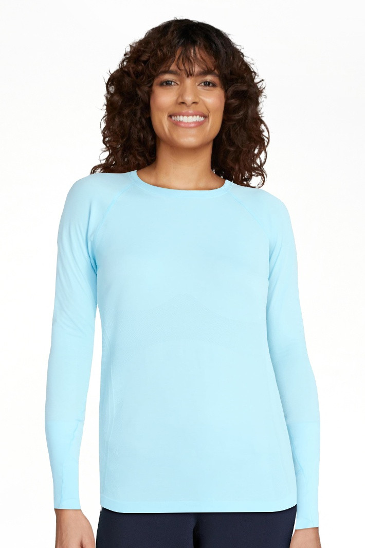Avia Women's Seamless Tee with Long Sleeves, Sizes XS-XXXL | Walmart (US)