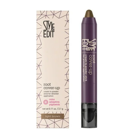 Style Edit Root Cover Up Stick Instant Root Concealer Light Brown 0.11 oz | Walmart (US)
