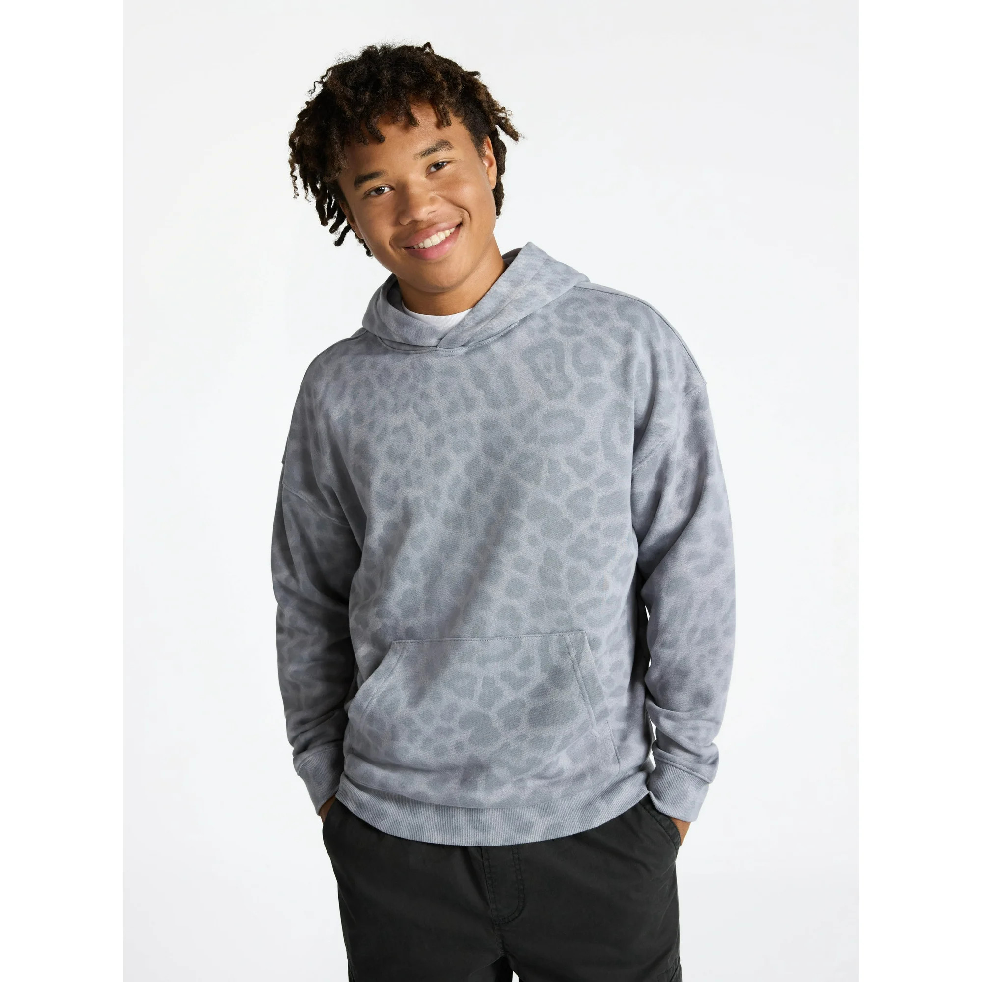 No Boundaries Oversized Hoodie with Long Sleeves, Men's & Big Men's - Walmart.com | Walmart (US)