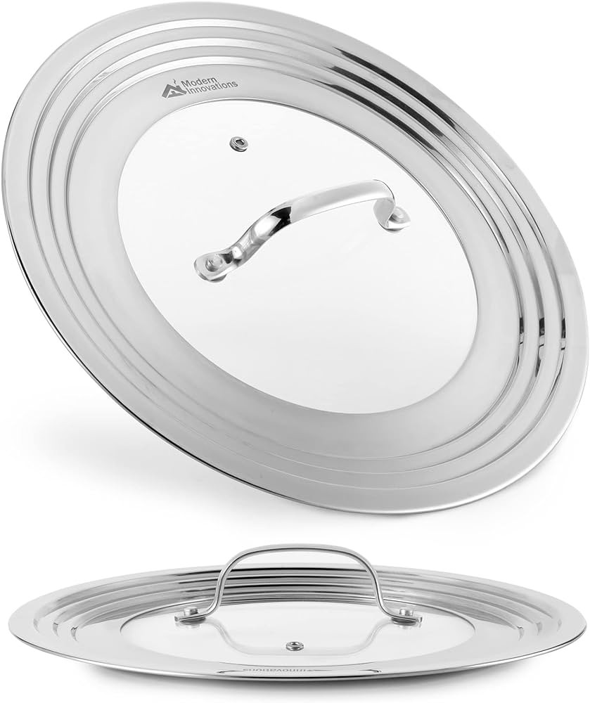Modern Innovations Universal Lid with Tempered Glass Top for Pots & Pans, Fits 8.25, 9, 10, 11, a... | Amazon (US)
