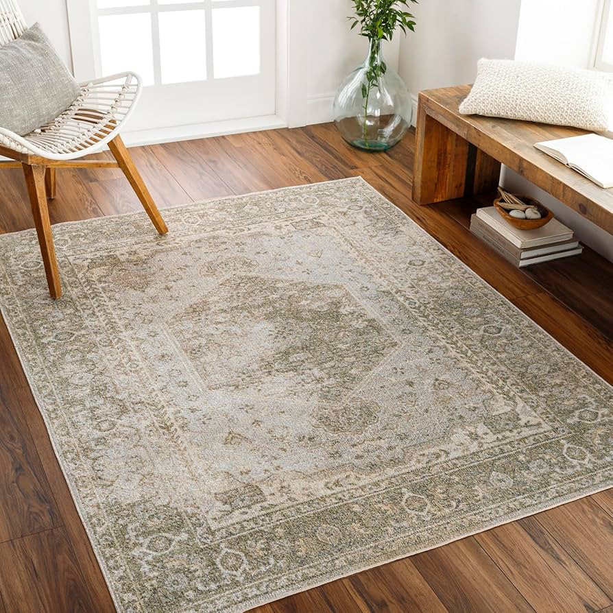 Livabliss Dukan Machine Washable Rug - Vintage Area Rugs Living Room, Large Rug 200x275 cm - Trad... | Amazon (UK)