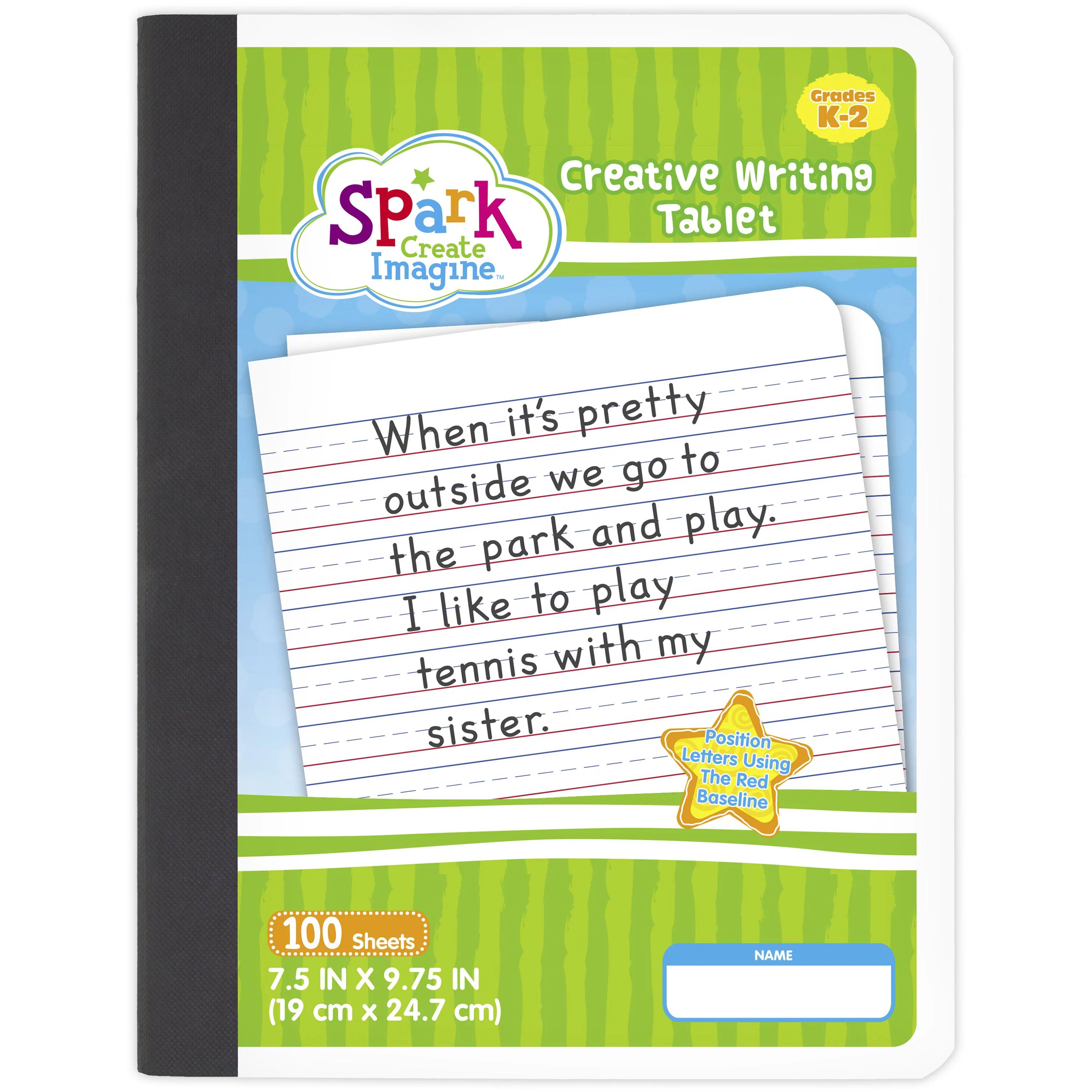 Spark Create Imagine Primary Composition Book, Ruled, Grades K-2, 100 Sheets (09339) - Walmart.co... | Walmart (US)