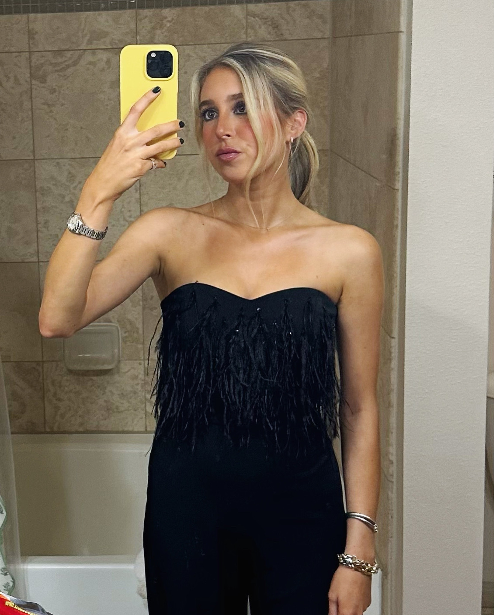 Jumpsuit is old net-a-porter but linked similar feather & embellished pieces!

#LTKSeasonal #LTKHoliday #LTKparties