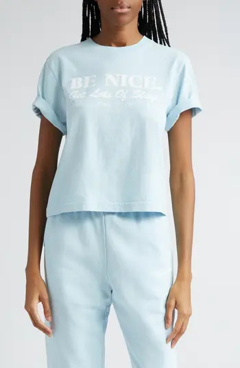 Be Nice Cotton Crop Graphic T-Shirt | Nordstrom