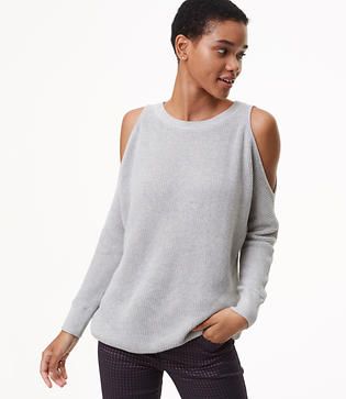 LOFT Dolman Cold Shoulder Sweater | LOFT