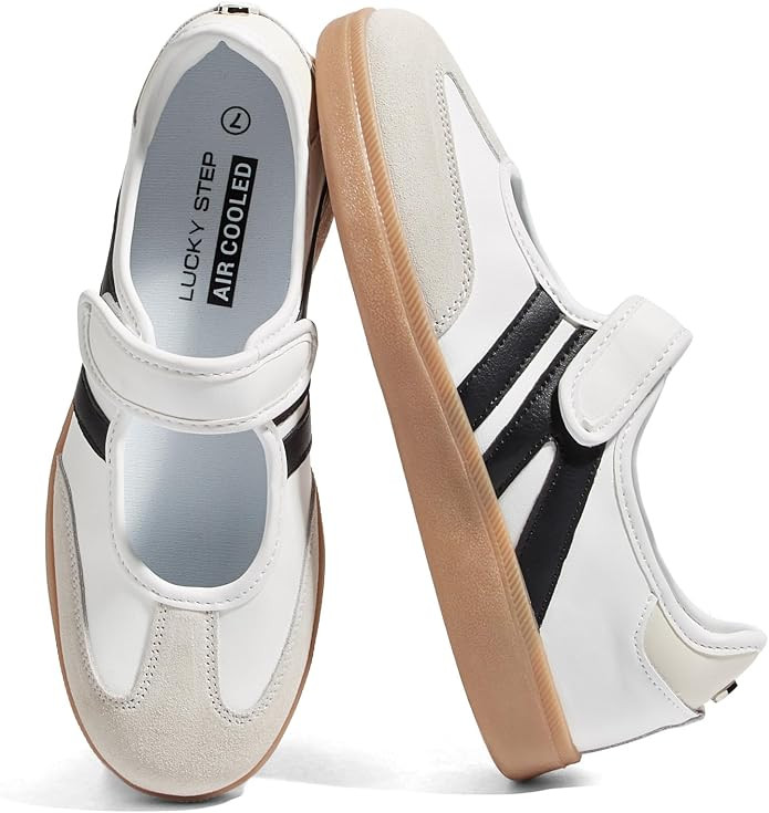 LUCKY STEP Women Gum Thin Sole Fashion Sneakers | Amazon (US)