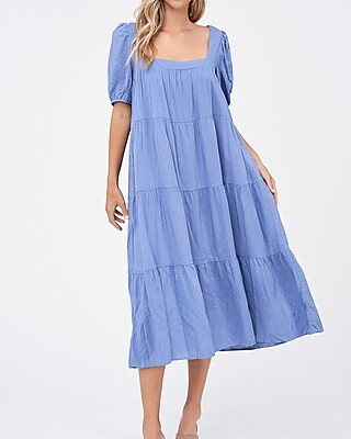 Emory Park Short Sleeve Tiered Maxi Dress | Express