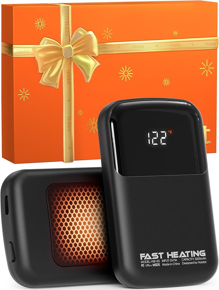 AI Hand Warmers Rechargeable with Gift Box, Electric Hand Warmer with LED Display Battery and Tem... | Amazon (US)