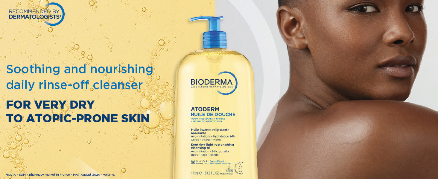 Bioderma Atoderm Shower Oil, Cleansing Oil For Face & Body, Nourishing Cleansing Oil For Dry to A... | Amazon (US)