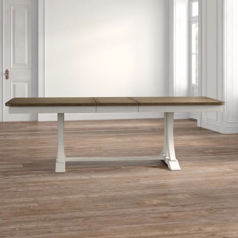 Extendable Solid Wood Trestle Dining Table | Wayfair Professional