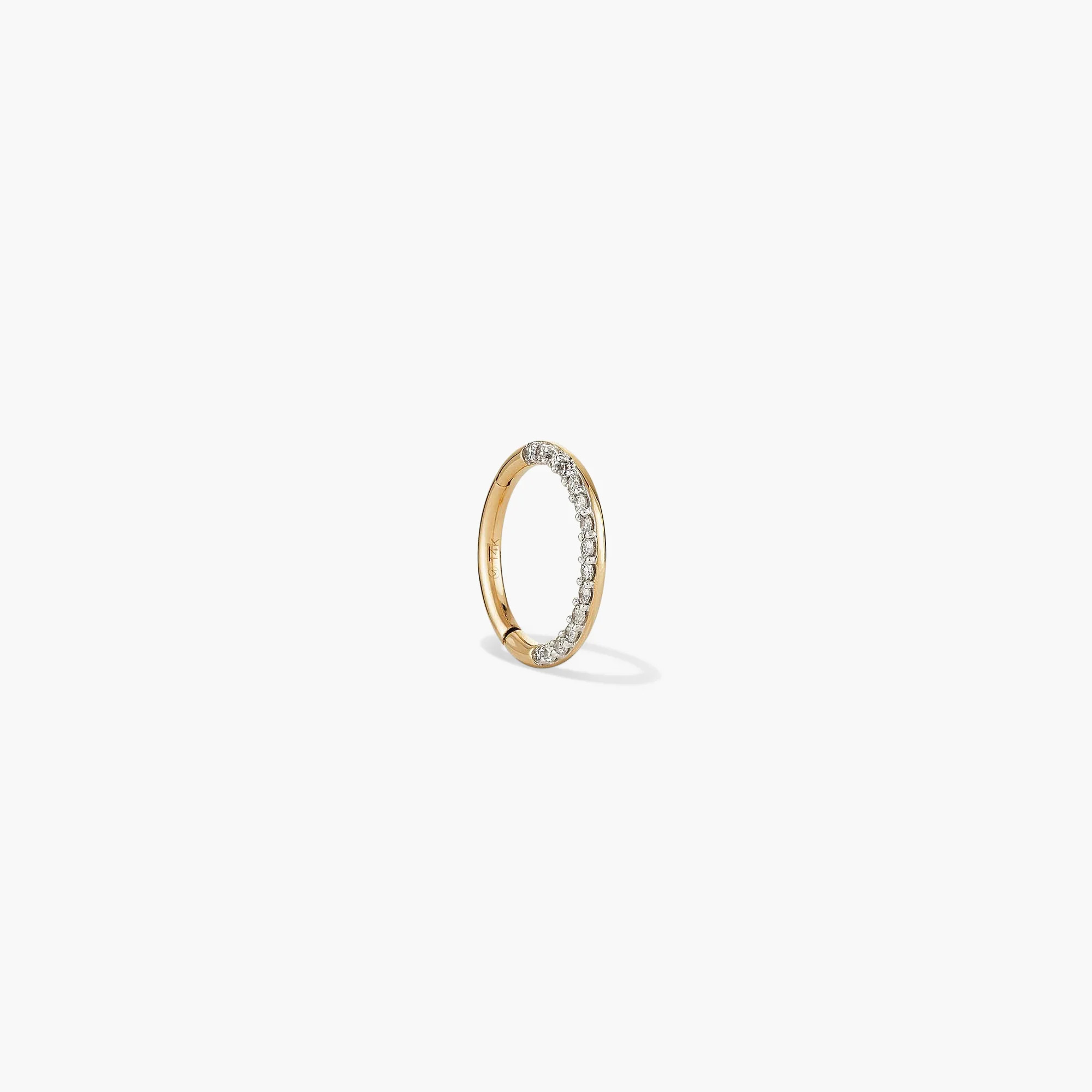 Cartilage Pavé Diamond Mini Hoop | Mejuri Fine Crew