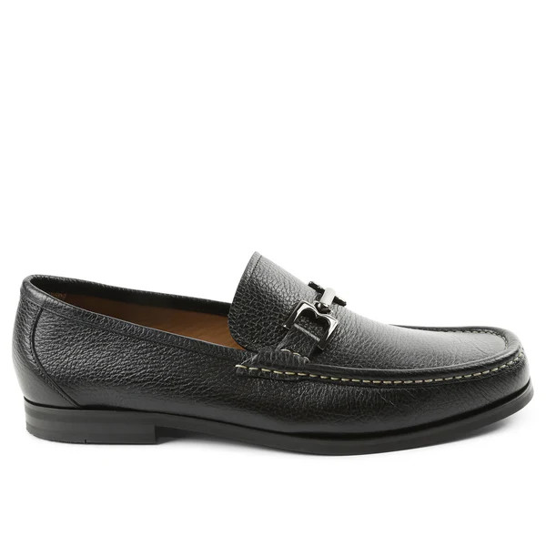 Enrico Leather Bit Loafer Slip-On - Black | Bruno Magli