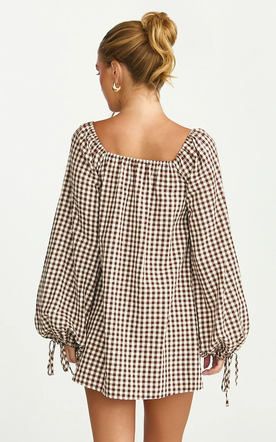 Square Neck Smock Dress in Chocolate | Showpo (US, UK & Europe)