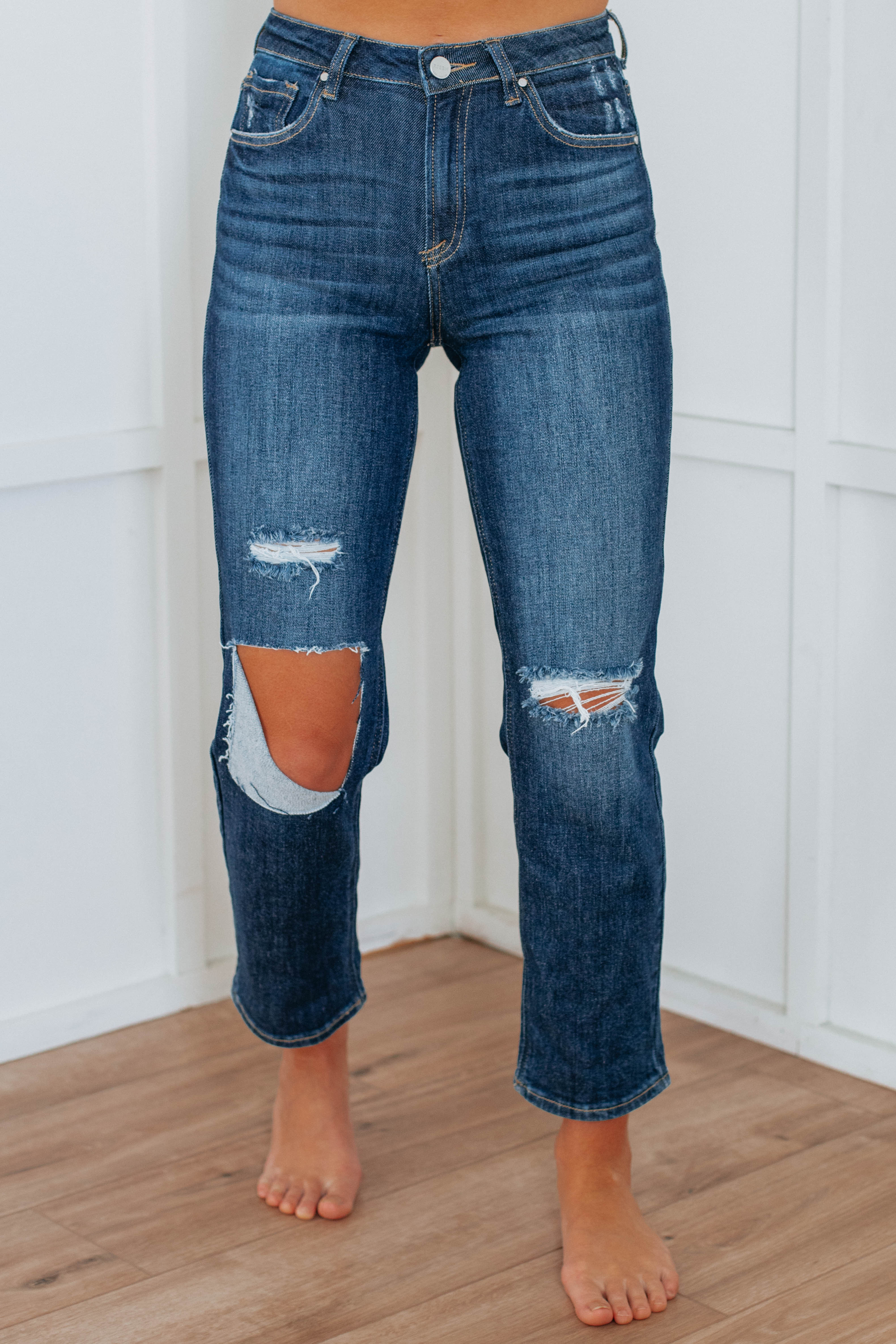 Beau Risen Jeans - Deep Blue | Wild Oak Boutique