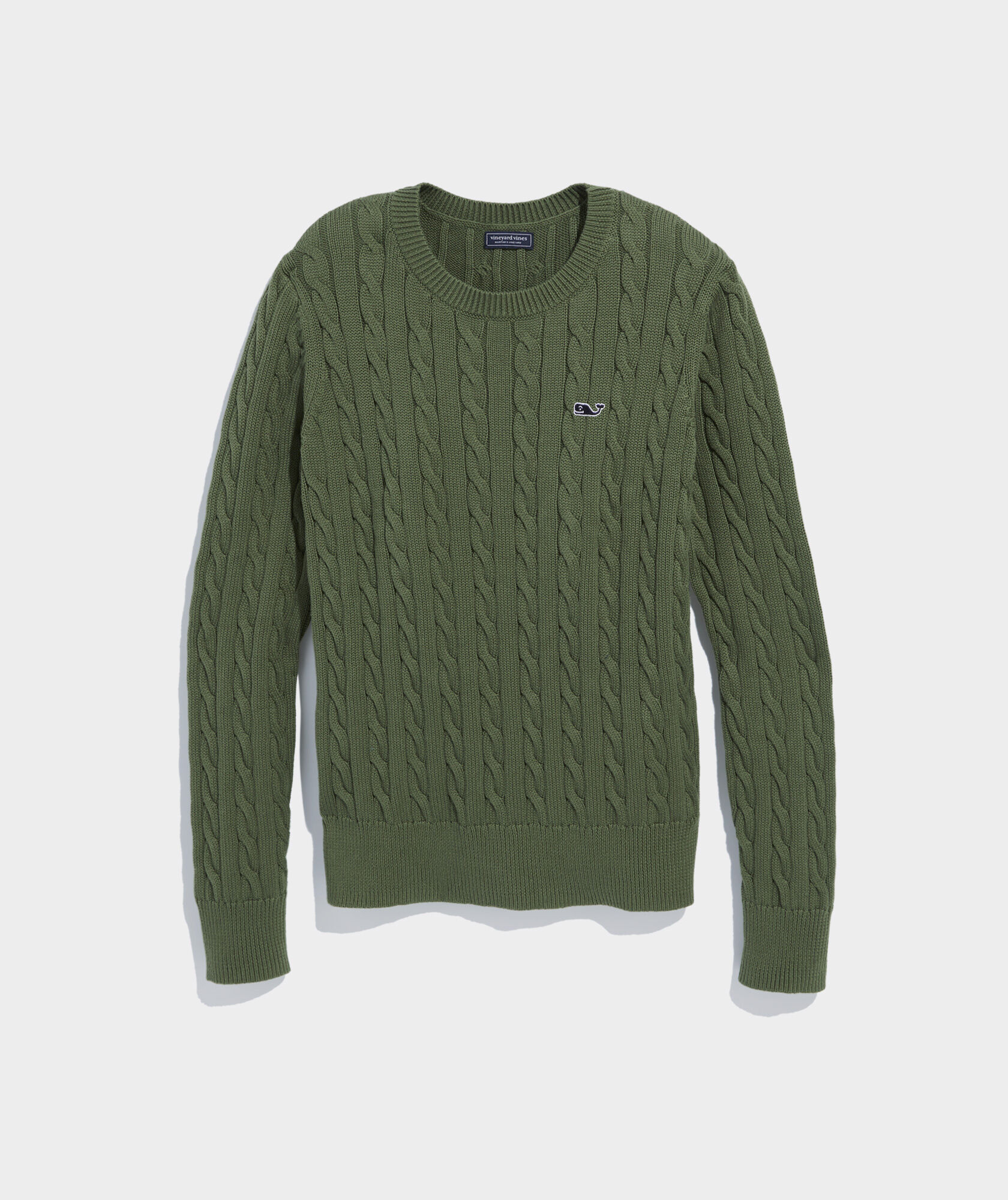Cotton Cable Crewneck Sweater | vineyard vines