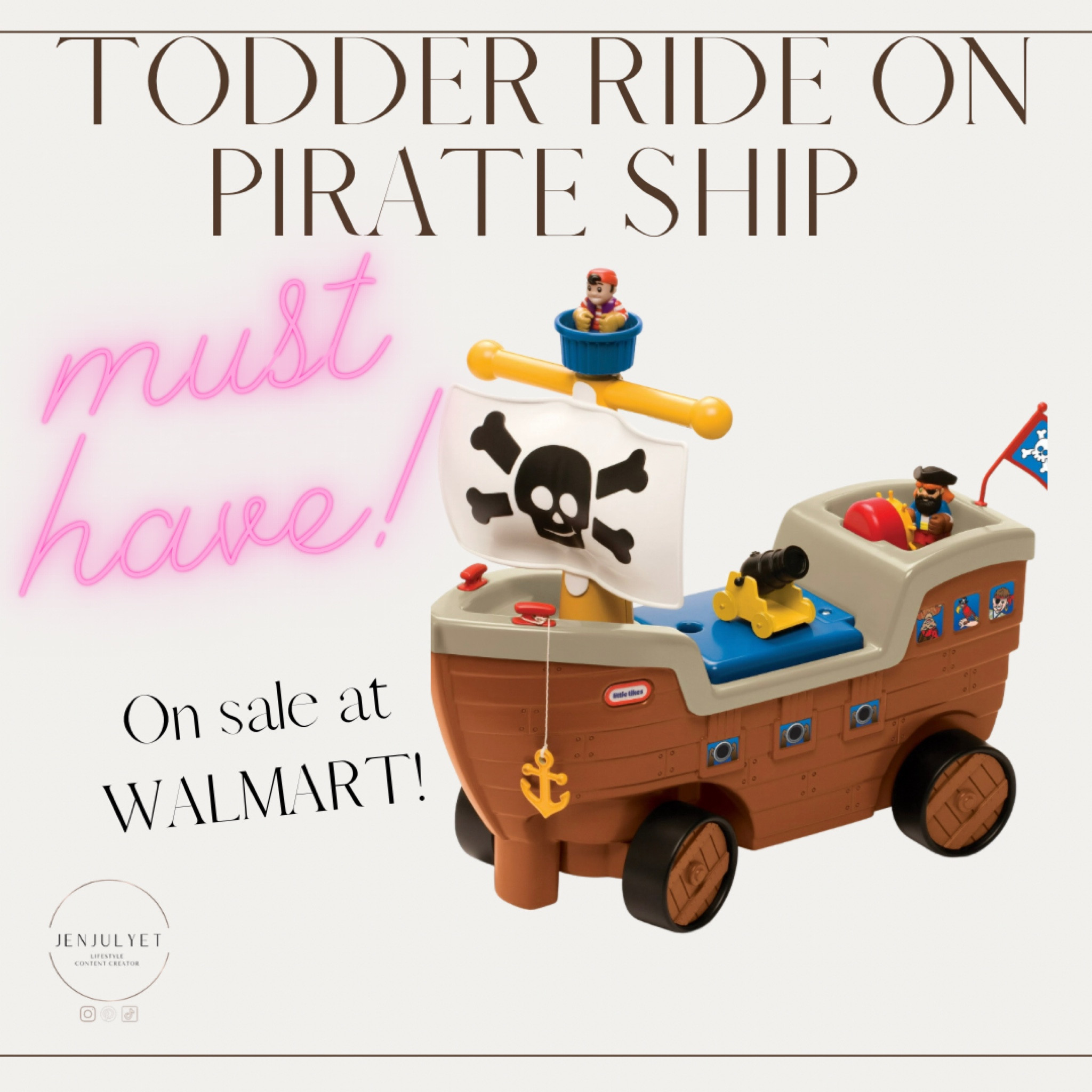 Fun ride on pirate ship car for your little one 

#LTKkids #LTKbaby #LTKsalealert