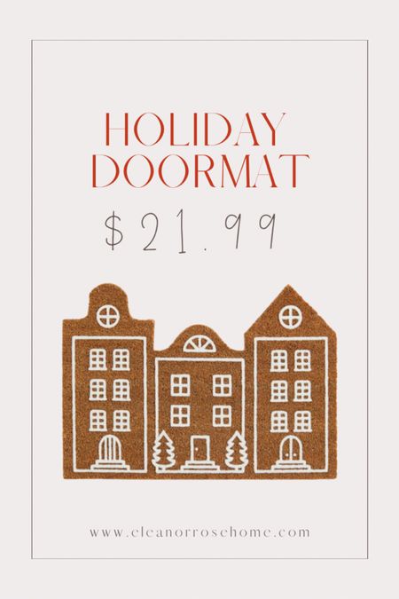 Cute and affordable holiday doormat from H&M.

#LTKhome #LTKHoliday #LTKSeasonal