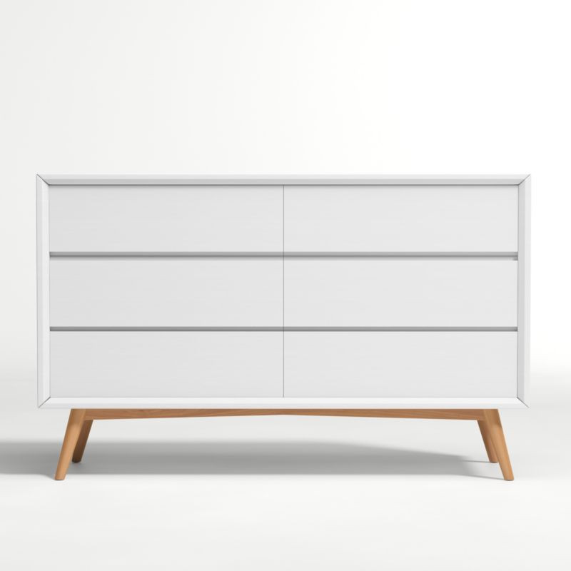 Kids Mid-Century Wide Dresser + Reviews | Crate and Barrel | Crate & Barrel