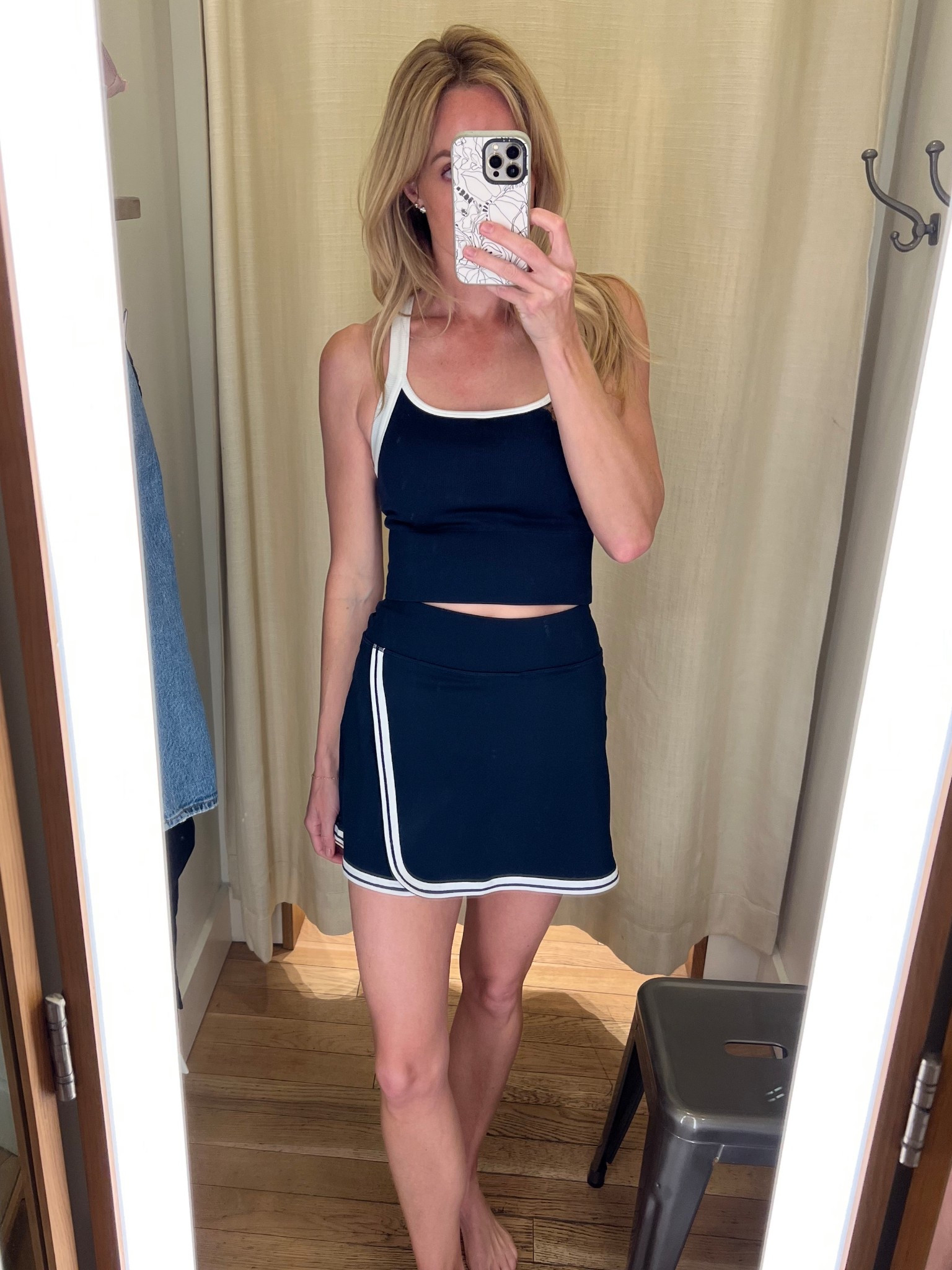 Cutest matching set from athleta! tennis skirt with matching bra tank. Comes in other styles and colors (navy, green, white). Wearing size small 🎾 

#LTKSaleAlert #LTKFindsUnder100 #LTKActive