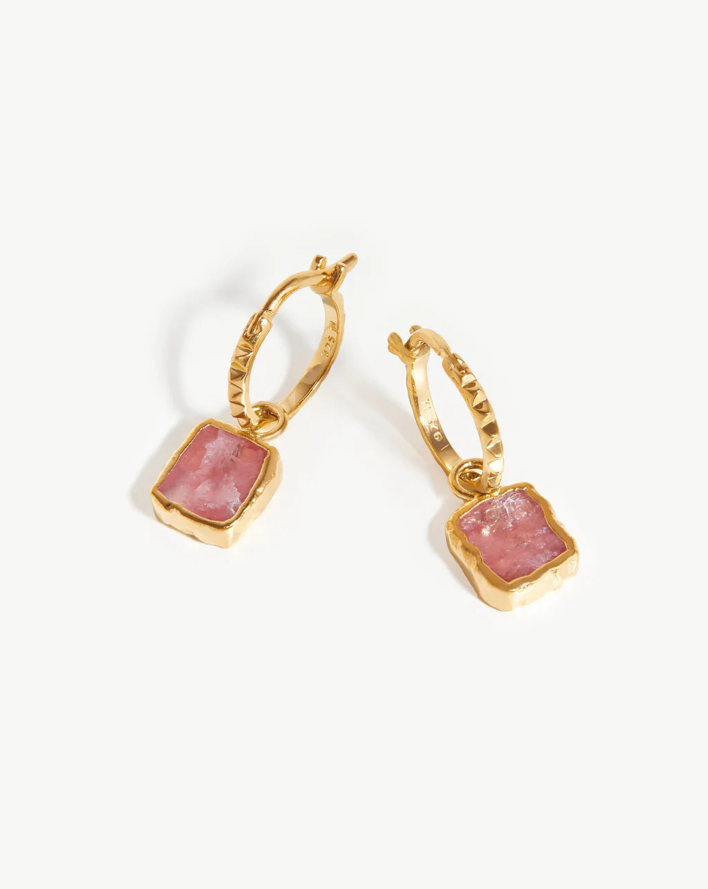 Mini Pyramid Charm Hoop Earrings | Missoma