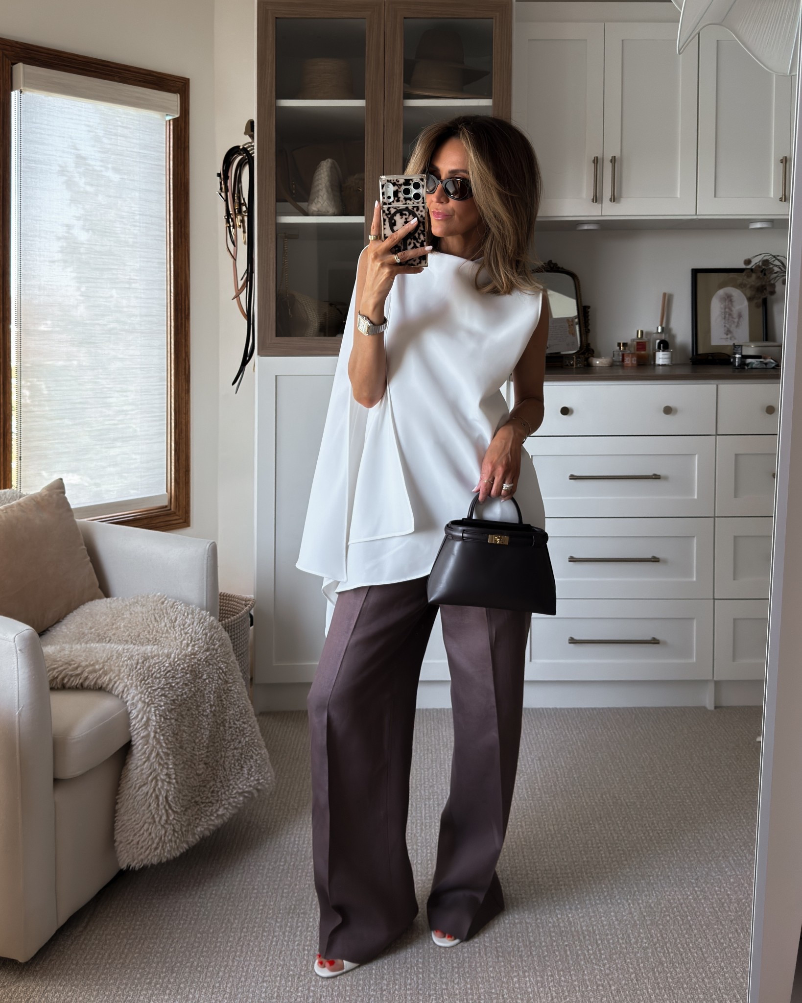 This top is a whole moment and I’m here for it! Dress it up or down with jeans it’s a must! Linen trousers also a must for spring and summer. Loving this fit 

#LTKgrwm #LTKootd #LTKOver40