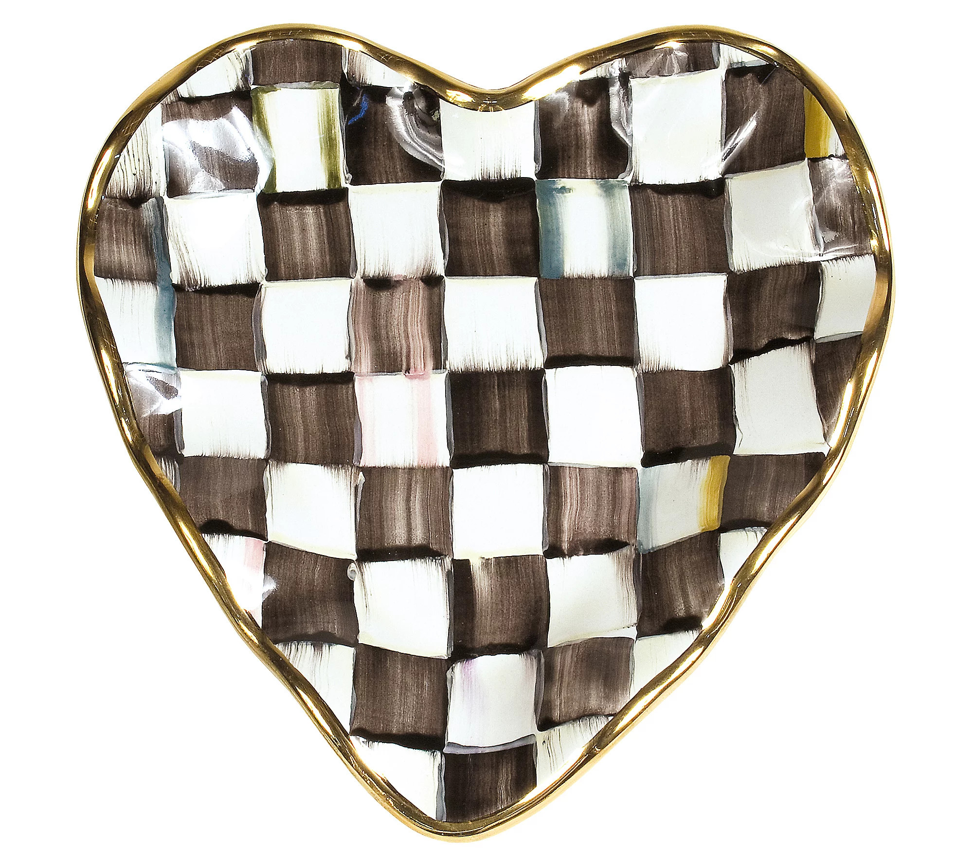 Mackenzie-Childs Fluted Heart Plate | QVC
