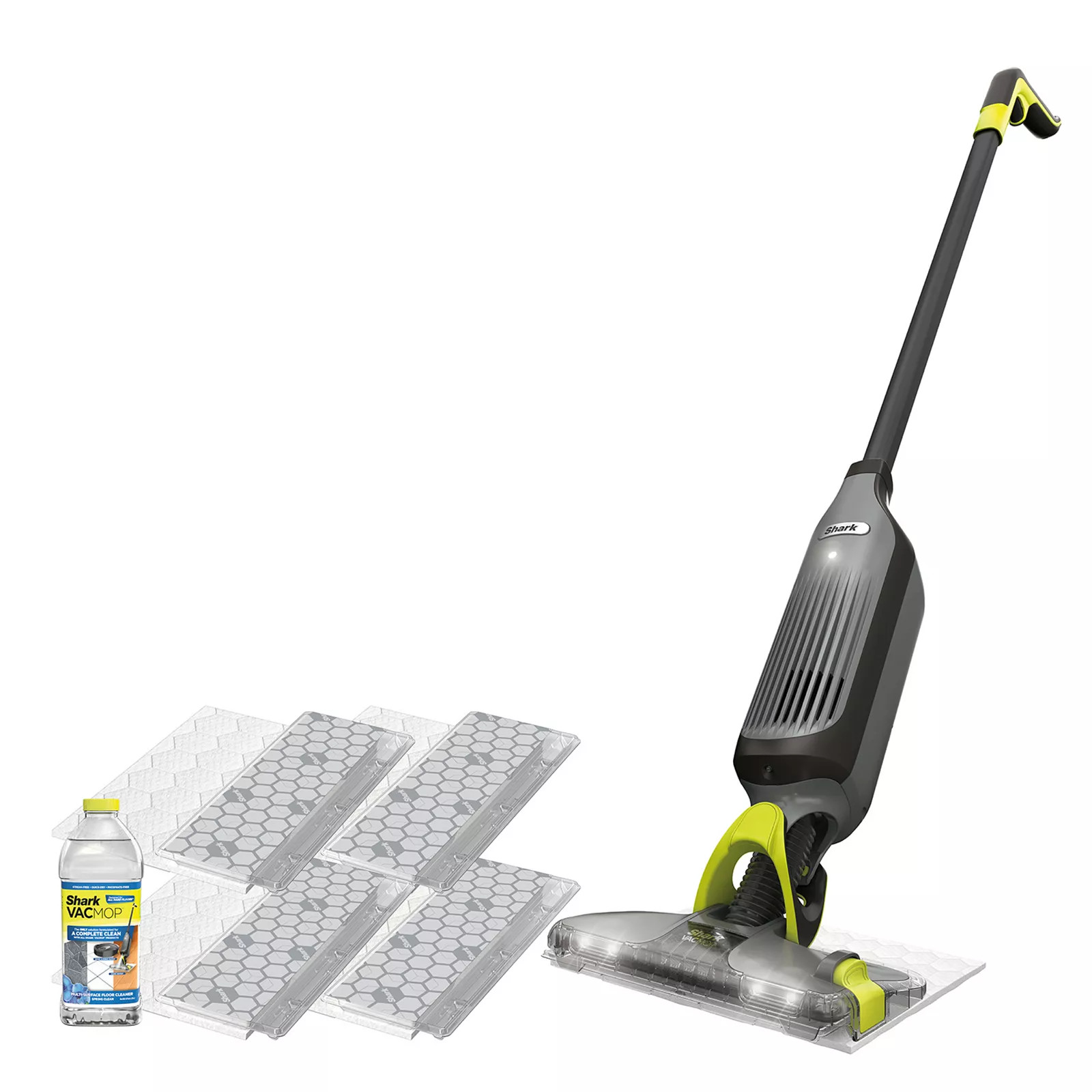Shark® VACMOP Pro Cordless Hard Floor Vacuum Mop with Led Headlights, 4 Disposable Pads & 12-oz. Cleaning Solution, Charcoal Gray (VM252) | Kohl's
