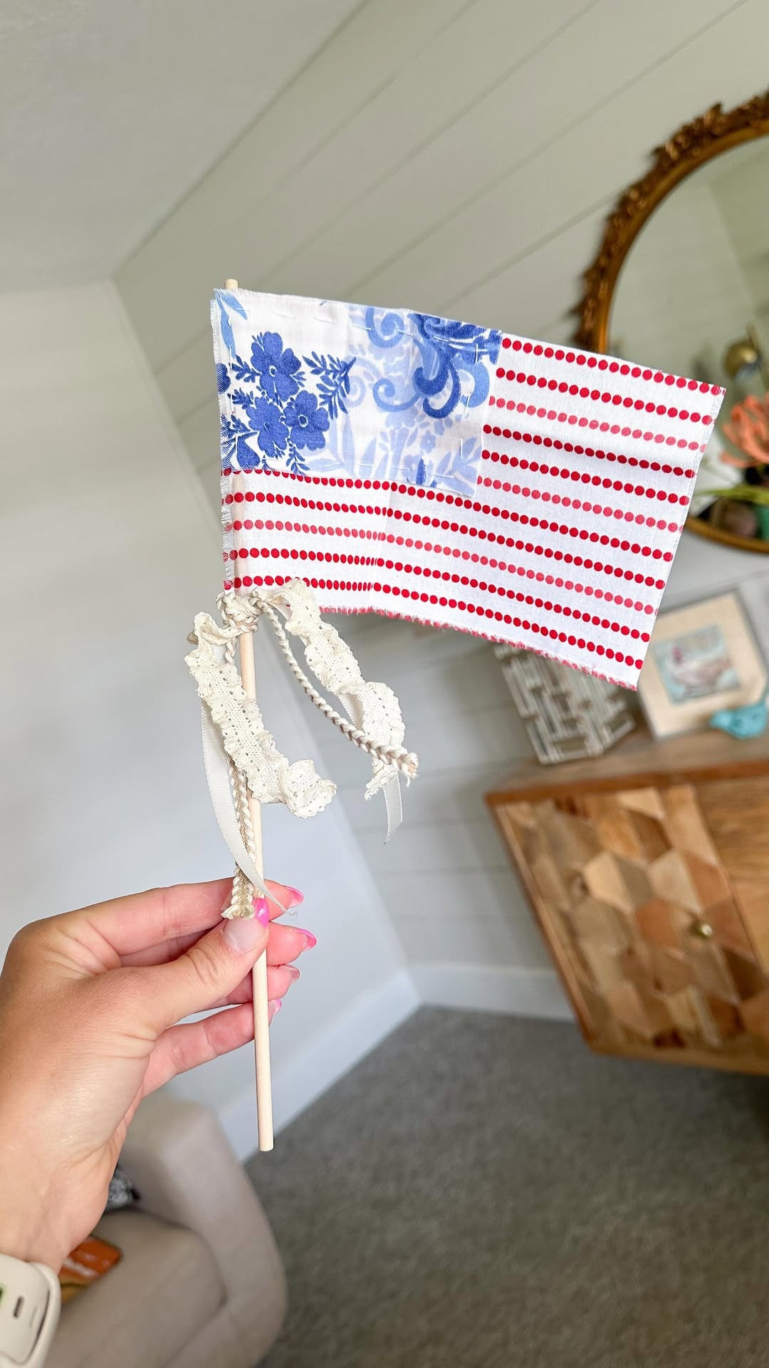 DIY fabric flags 🇺🇸