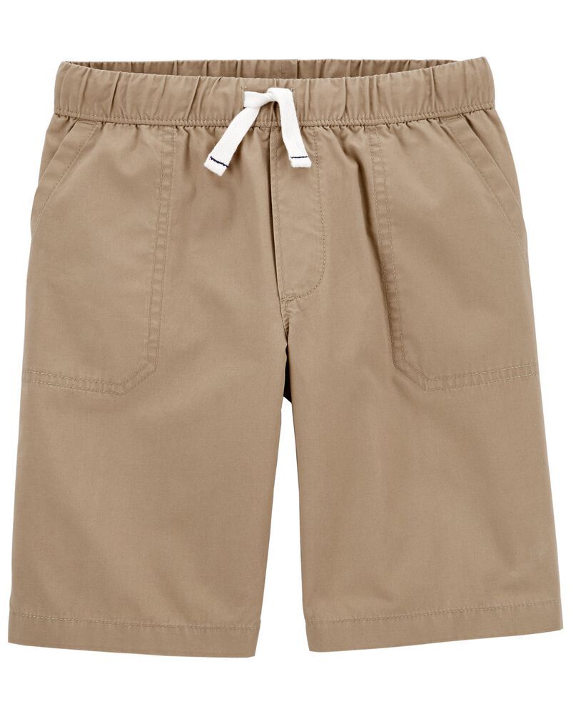 Easy Pull-On Poplin Shorts | Carter's