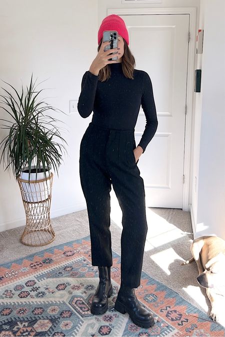 winter outfit, black turtleneck

size S in turtleneck bodysuit: code ALLIELJS10 for $ off


#LTKfindsunder50