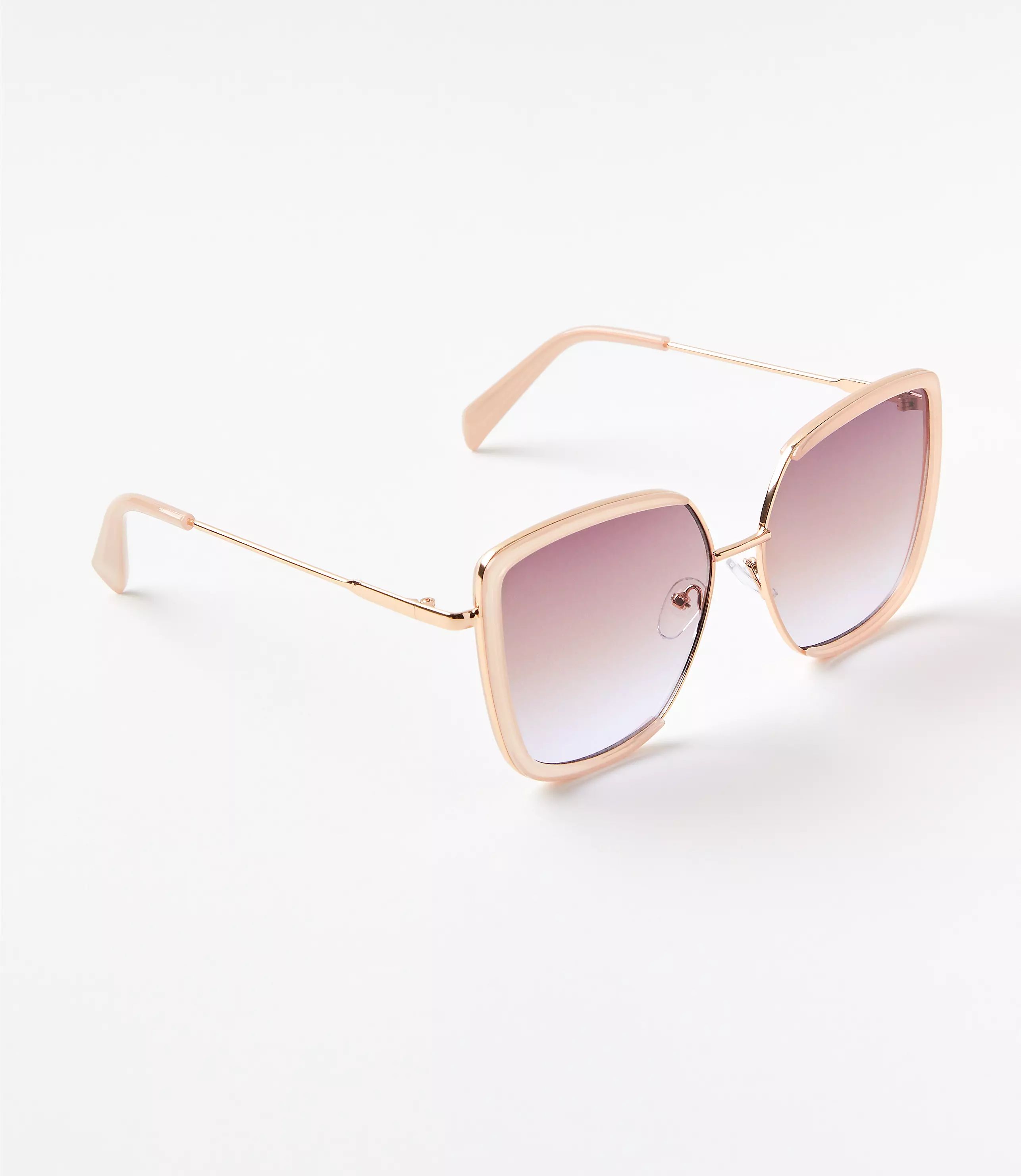 Oversized Metal Sunglasses | LOFT