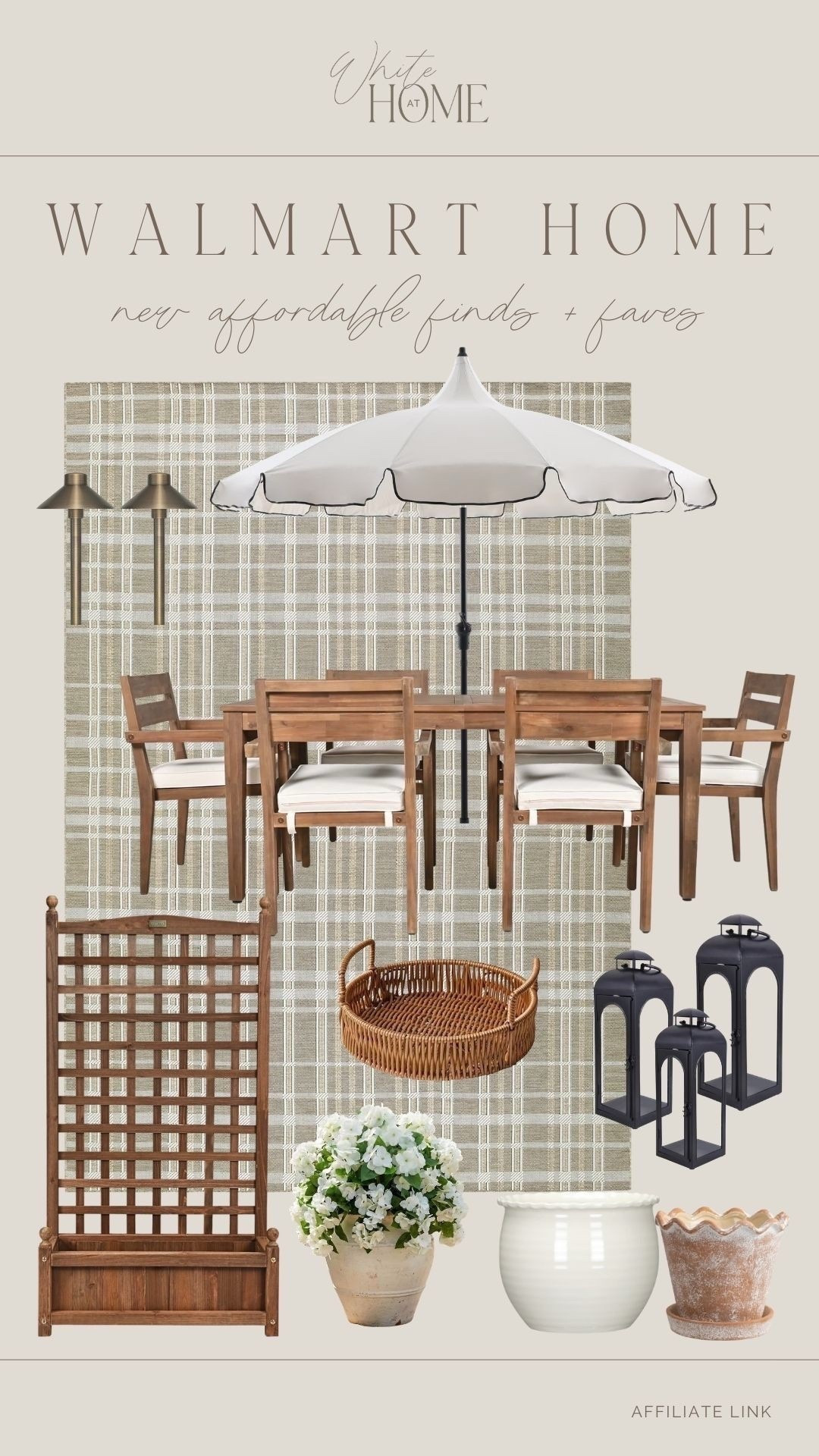 The cutest outdoor dining set up all from Walmart! I love the finish on this dining set, and it's an incredible price too—under $500! The cutest flower pots, ambient lighting, & more!

#LTKHome