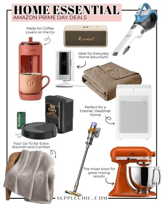 The best Prime Day finds are the ones that solve everyday problems.
A robot vacuum helps with routine cleaning, an air purifier supports a fresher-feeling room, and a cordless vacuum makes quick cleanups easier. Amazon Prime Day, Prime Big Deal Days, Amazon Home Deals, Amazon Home Finds, Home Essentials, Home Appliance Deals, Kitchen Essentials, KitchenAid Mixer, Keurig Coffee Maker, Dyson Vacuum, Robot Vacuum, Air Purifier, Heated Blanket, Home Security Camera, Marshall Speaker @amazonfindsandfashion
