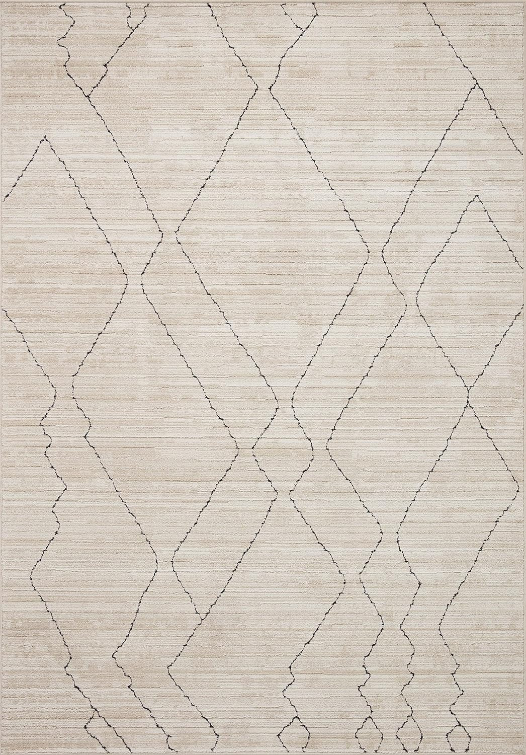 Loloi II Darby Collection DAR-03 Sand/Charcoal 7'-10" x 10' Area Rug | Amazon (US)