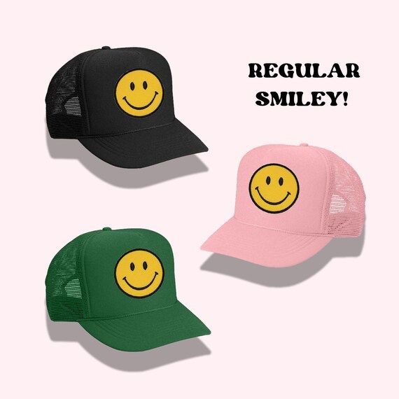 Regular Smiley Trucker Hat | Etsy (US)
