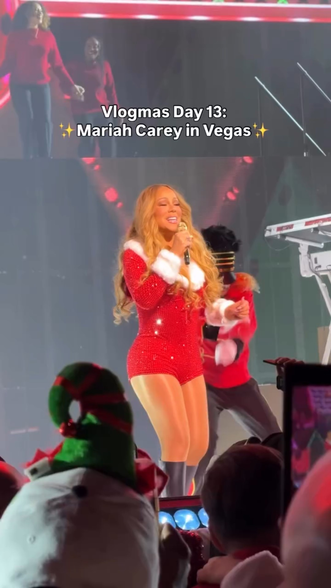 A fun day in Vegas with Mariah Carey! And I wore my favorite most comfortable pointed-toe heels, a pair of sparkly sequin pants and a white shawl! All are under $60!!! #holidays #holidayoutfit #sparklypants 

#LTKTravel #LTKFindsUnder50 #LTKFindsUnder100
