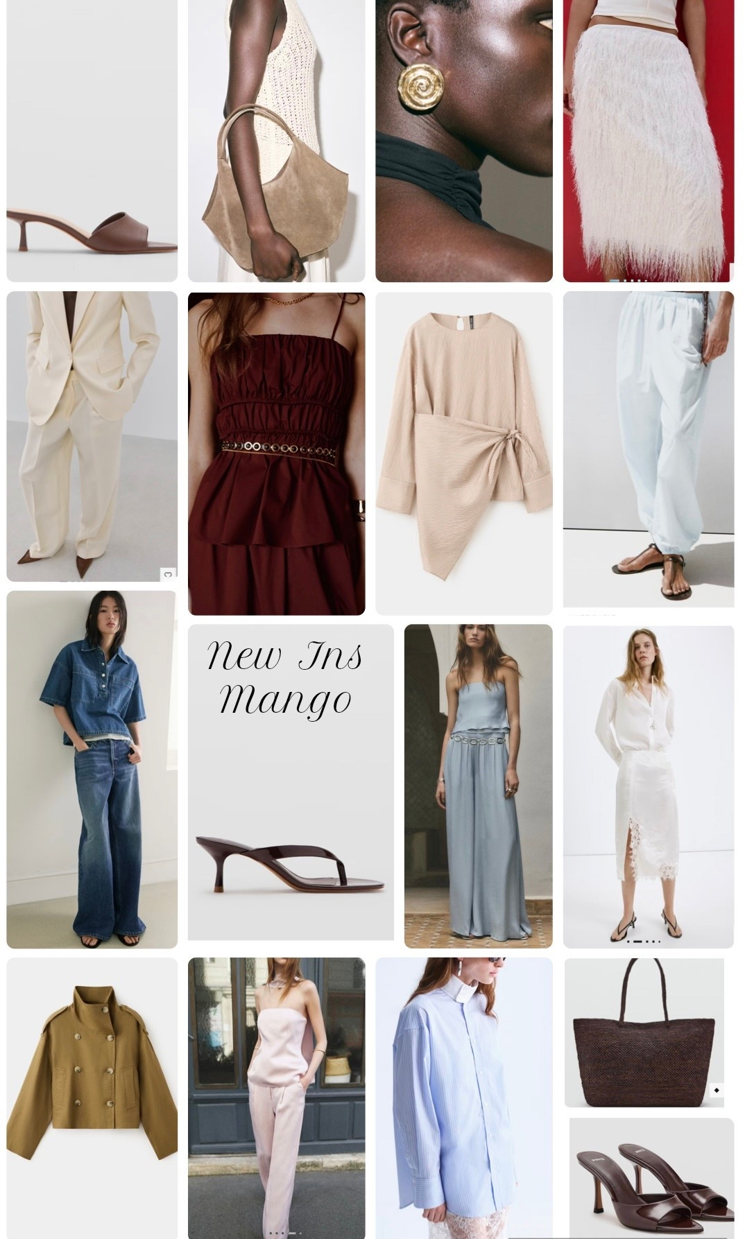 Best new pieces at Mango 🤍
Balloon pants, skirts, fringe, tassels, linen funnel neck, linen suit, silky skirt with lace, brown suede bag. 

#LTKsummer #LTKuk #LTKspring
