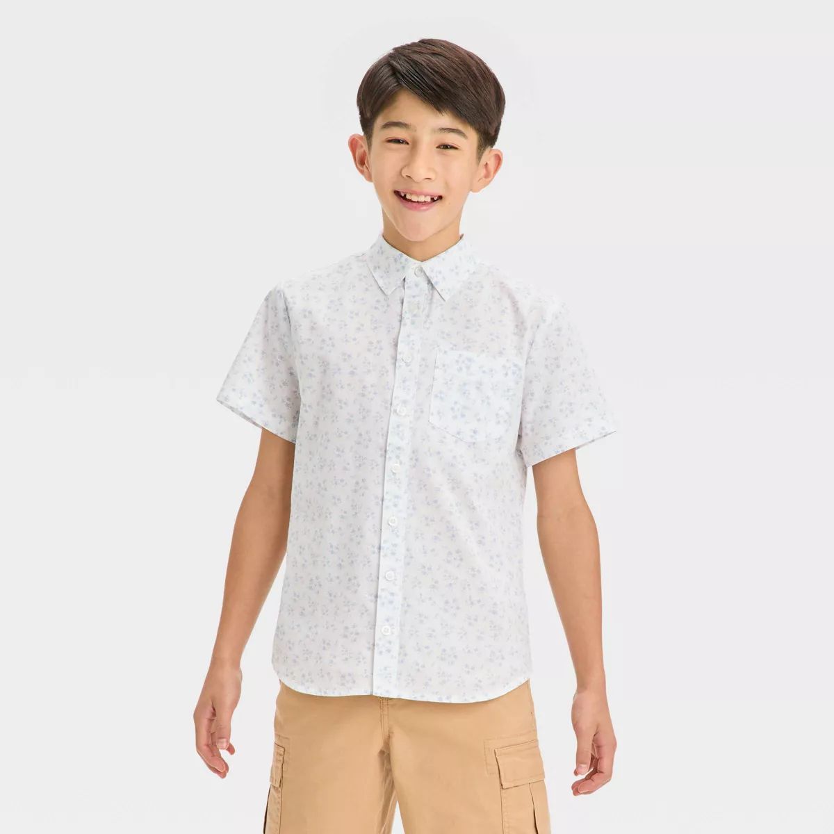 Boys' Woven Short Sleeve Button-Down Shirt - art class™ | Target