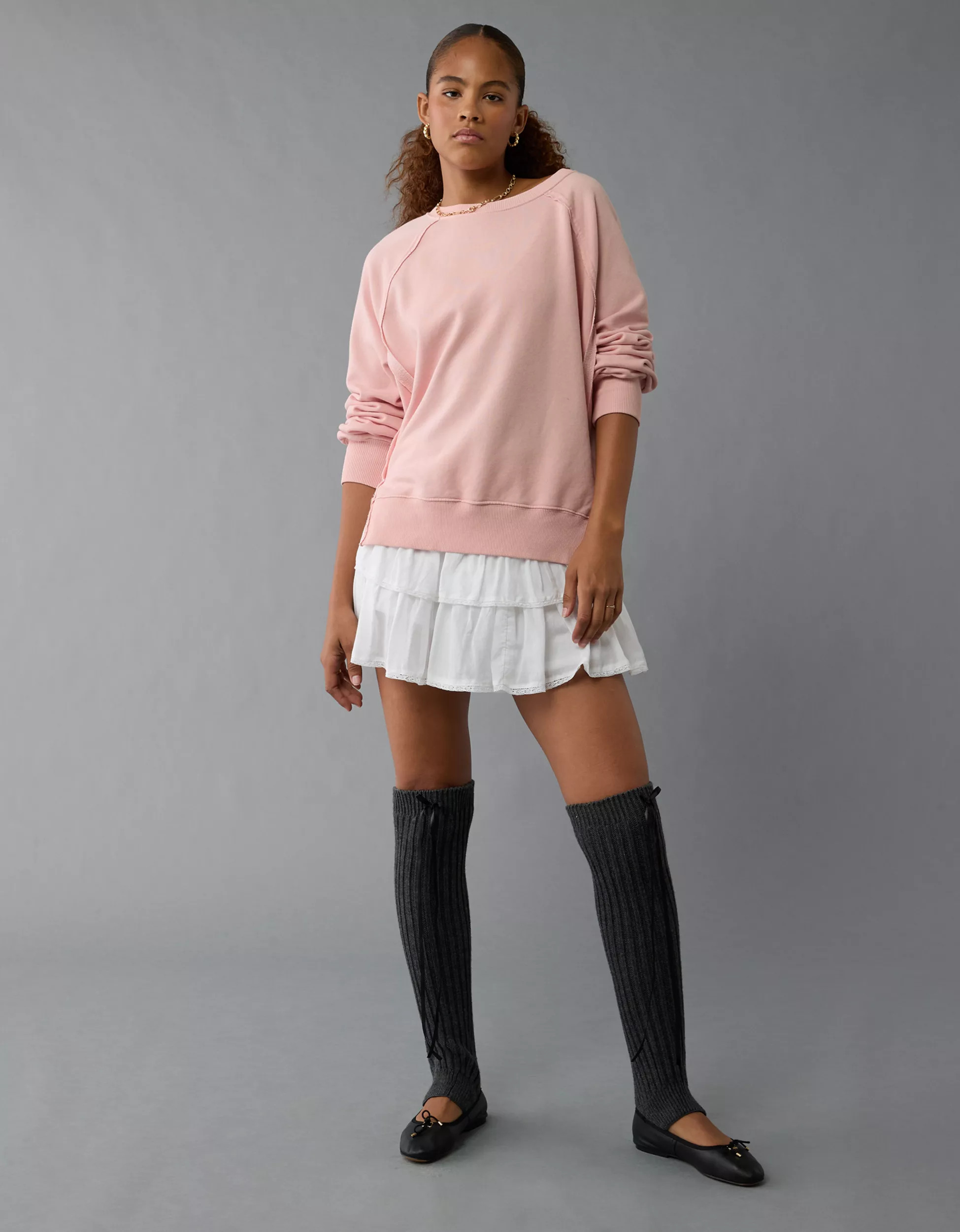 AE Big Hug Crew Neck Sweatshirt | American Eagle Outfitters (US & CA)