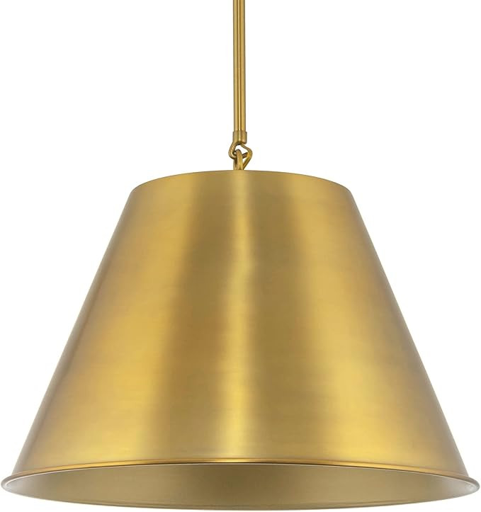 Kira Home Vida 28" 1-Light Modern Industrial Pendant Light + Metal Empire Shade, Adjustable Hangi... | Amazon (US)