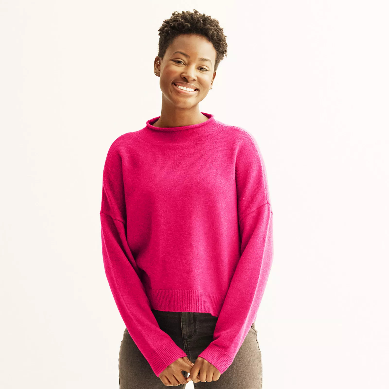 Women's Sonoma Goods For Life® Funnel Neck Sweater | Kohl's
