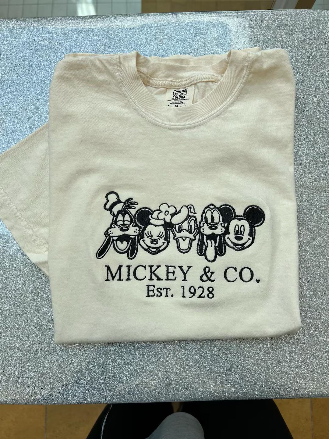Embroidered Mickey & Co 1928 Comfort Colors Shirt, Retro Vintage Disney Shirt, Mickey and Friends... | Etsy (US)