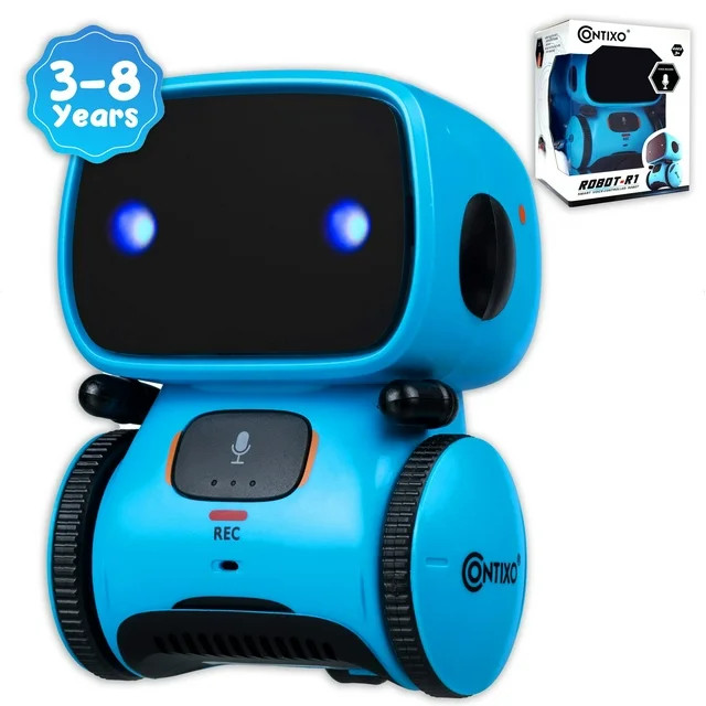 Contixo Interactive Smart Robot, Learning Kids Toy, Ages 3-8, Voice Activated, Touch Sensitive, P... | Walmart (US)